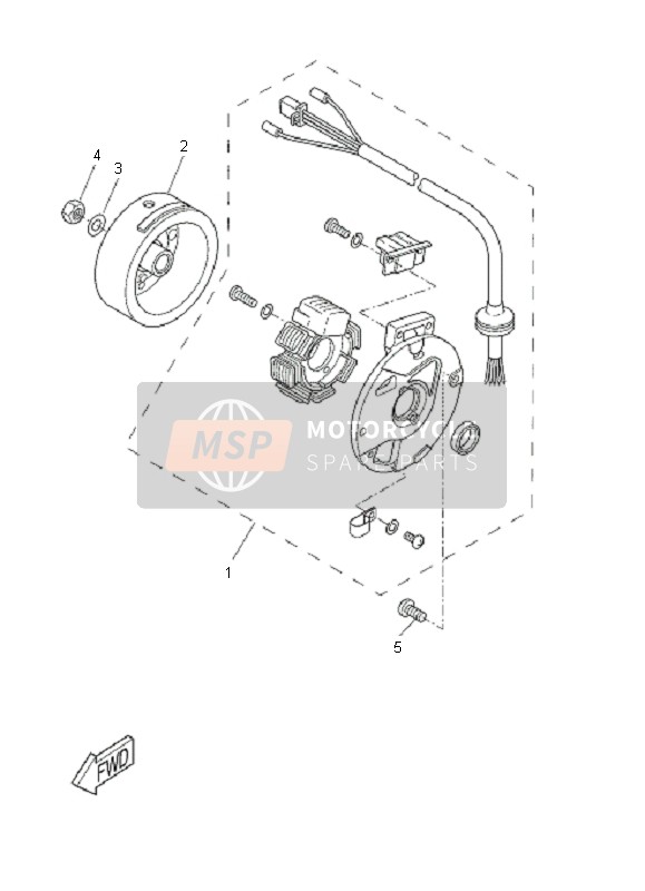 Yamaha CW50 2011 Generatore per un 2011 Yamaha CW50